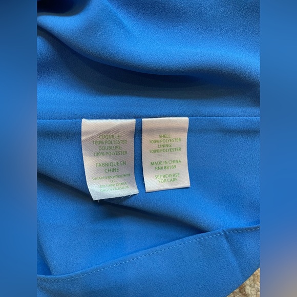 Lilly Pulitzer Blue Tank with Adjustable Straps size Extra Small - Picture 4 of 5